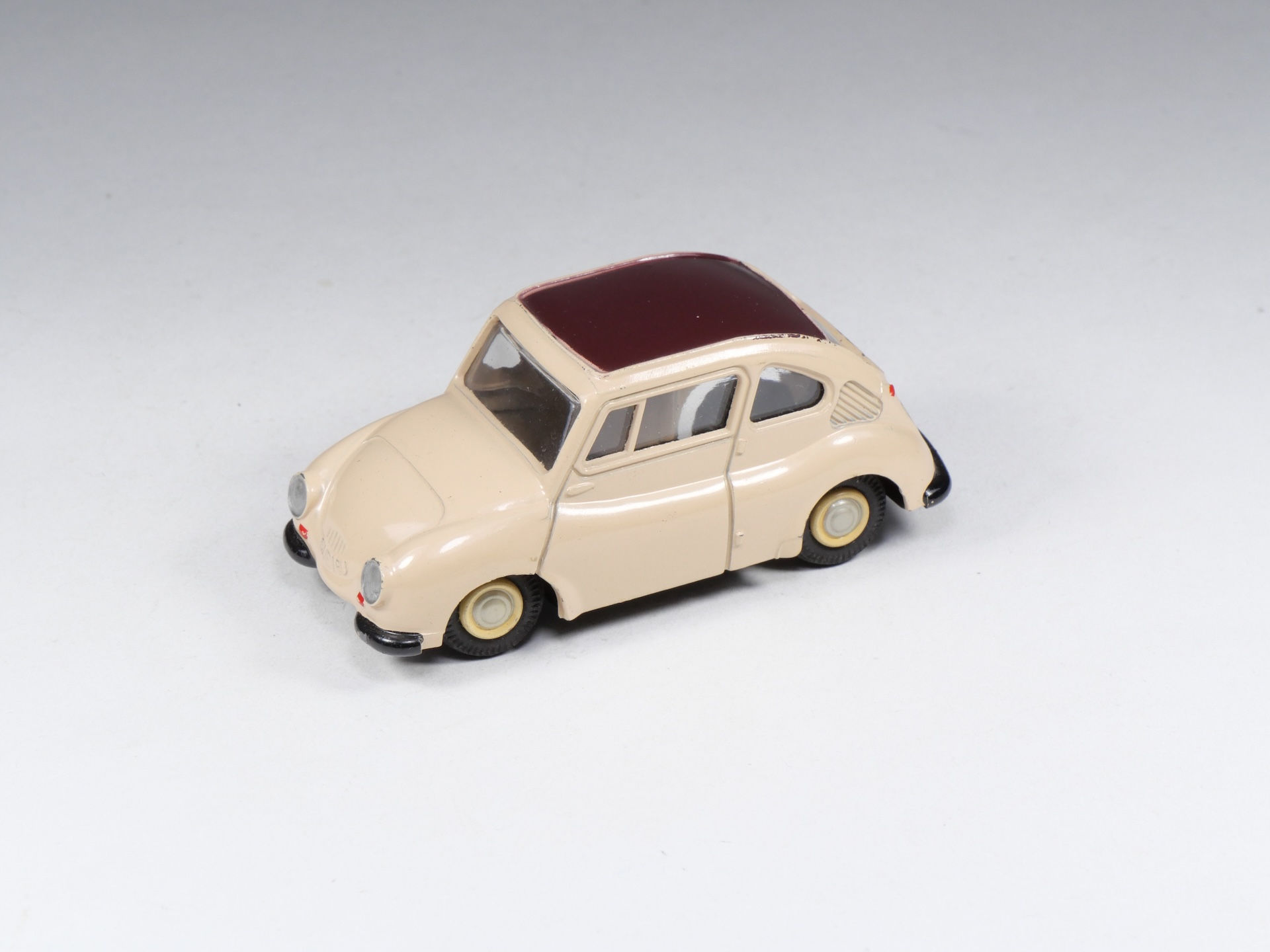 ATC ASAHI - Model Pet - 3 - Subaru 360 - rosée toit marron - 1/43