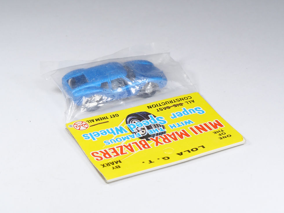 Thumbnail: MINI MARX BLAZERS - Lola GT - Bleu métal - Copie Matchbox / Hot Wheels