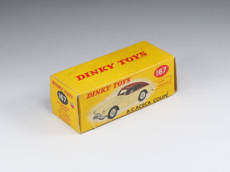 Thumbnail: DINKY TOYS ENGLAND - 167 - AC ACECA Coupé - Beige et Marron - En boite