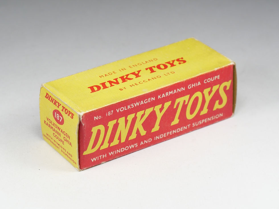 Thumbnail: DINKY TOYS ENGLAND - 187 - Volkswagen Karmann Ghia Coupe - Rouge - En boite