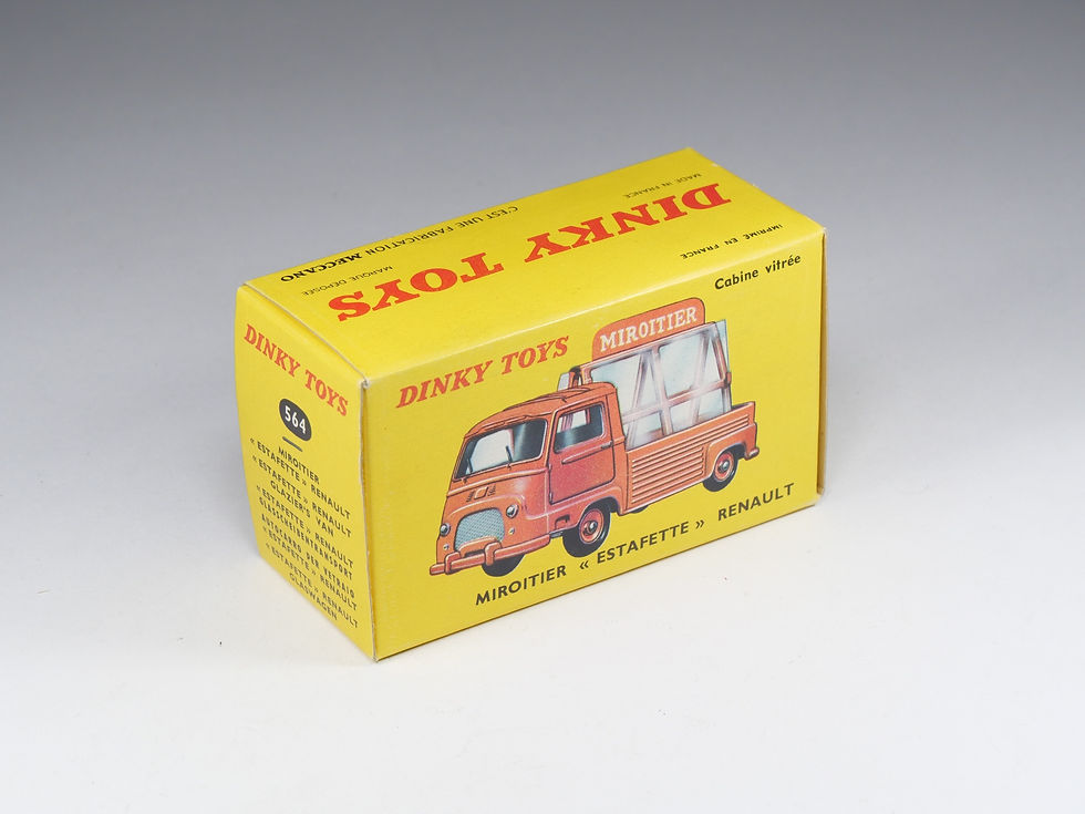 Miniatura: DINKY TOYS FRANCE - 564 - Miroitier Estafette Renault - Orange vif - En boite