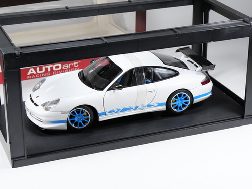 AUTOART - 80472 - PORSCHE 911 (996) GT3 RS 2004 - White w/ Blue