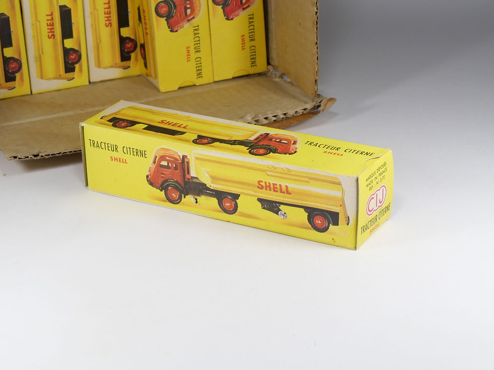 Miniatura: CIJ - 3/72 - 4/69 - Tracteur Saviem Remorque Shell - En boite - Stock D’usine