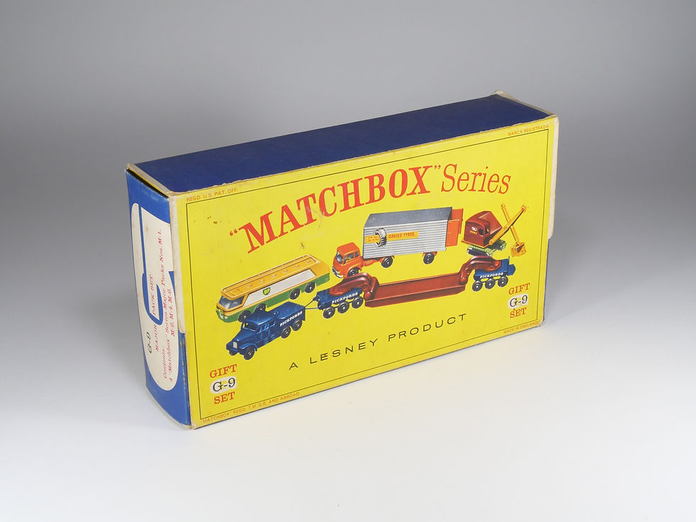 Thumbnail: MATCHBOX MAJOR - G-9 - Gift Set - M1 BP Leyland / M2 Bedford / M4 Ruston / ...