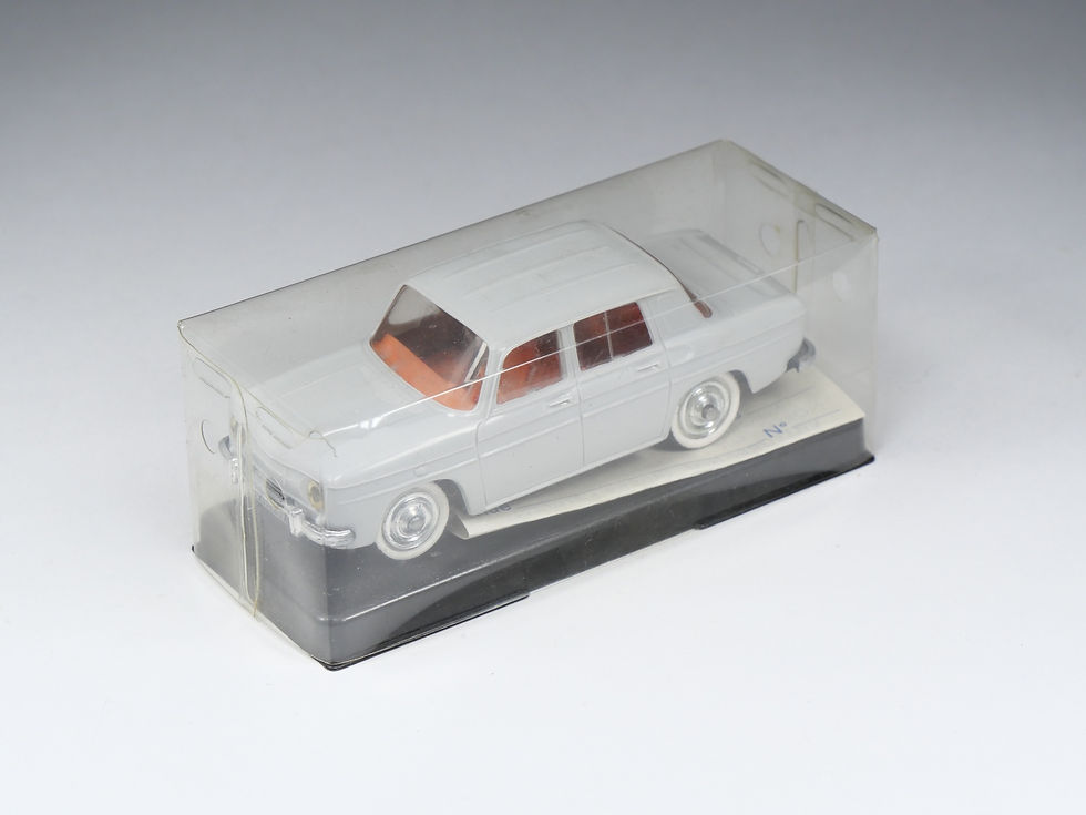 Thumbnail: NOREV - 68 - Renault 8 R8 - Gris pneus flancs blancs - En boite