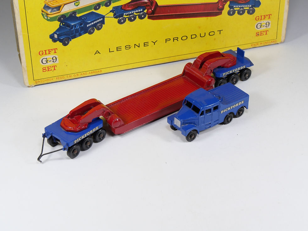 Thumbnail: MATCHBOX MAJOR - G-9 - Gift Set - M1 BP Leyland / M2 Bedford / M4 Ruston / ...
