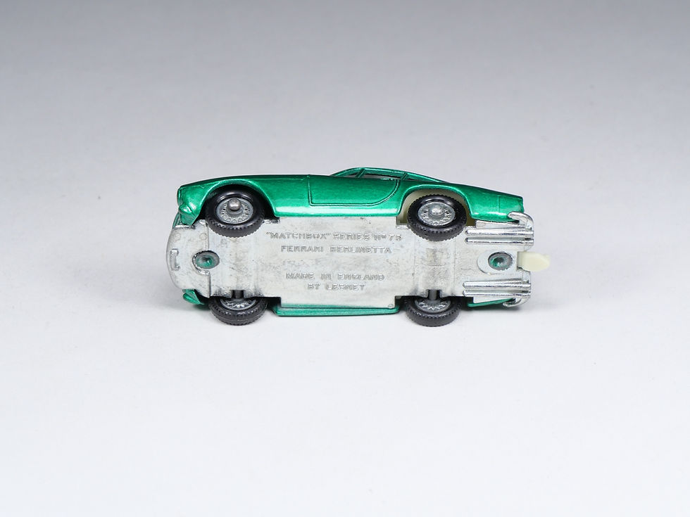 Miniatura: MATCHBOX - 75-B - Ferrari Berlinetta - Vert métal - En boite