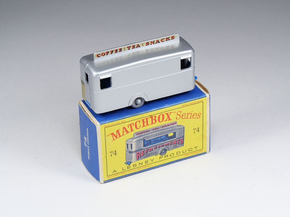Thumbnail: MATCHBOX - 74-a - Mobile Refreshments Canteen - Deep Blue base - En boite