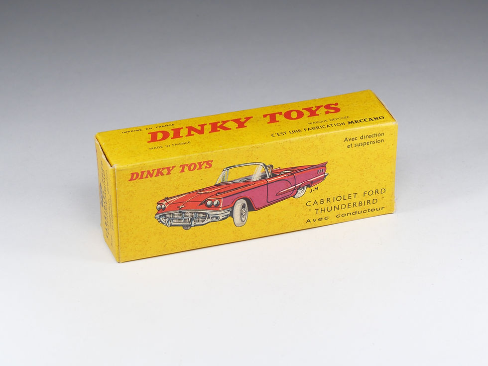 Miniature : DINKY TOYS FRANCE - 555 - Cabriolet Ford Thunderbird - Grenat - En Boite