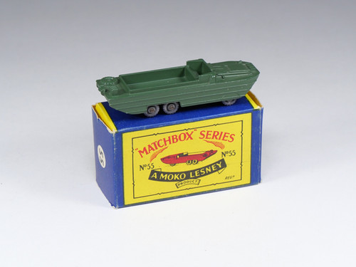 MATCHBOX - 55-A - DUKW Amphibian - Grey plastic wheels - En boite