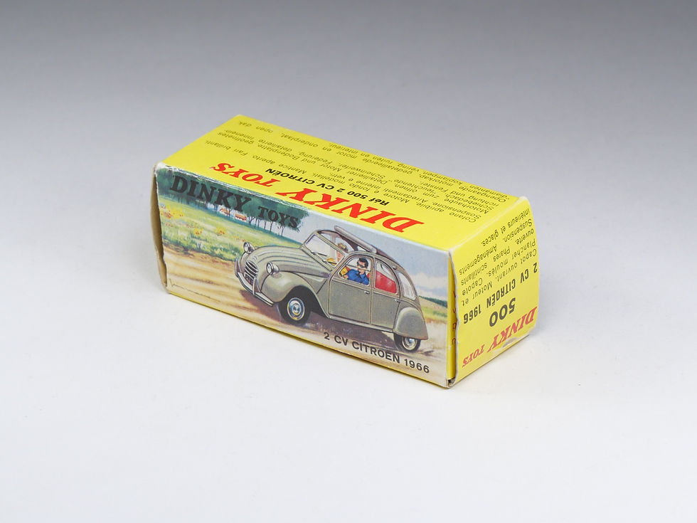 Miniatura: DINKY TOYS FRANCE - 500 - Citroen 2cv 1966 - Gris - En boite