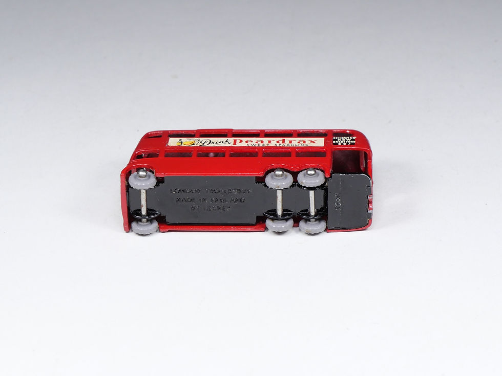 Miniature : MATCHBOX - 56-a - London Trolley Bus Peardrax - Plastic Wheels - 1/64