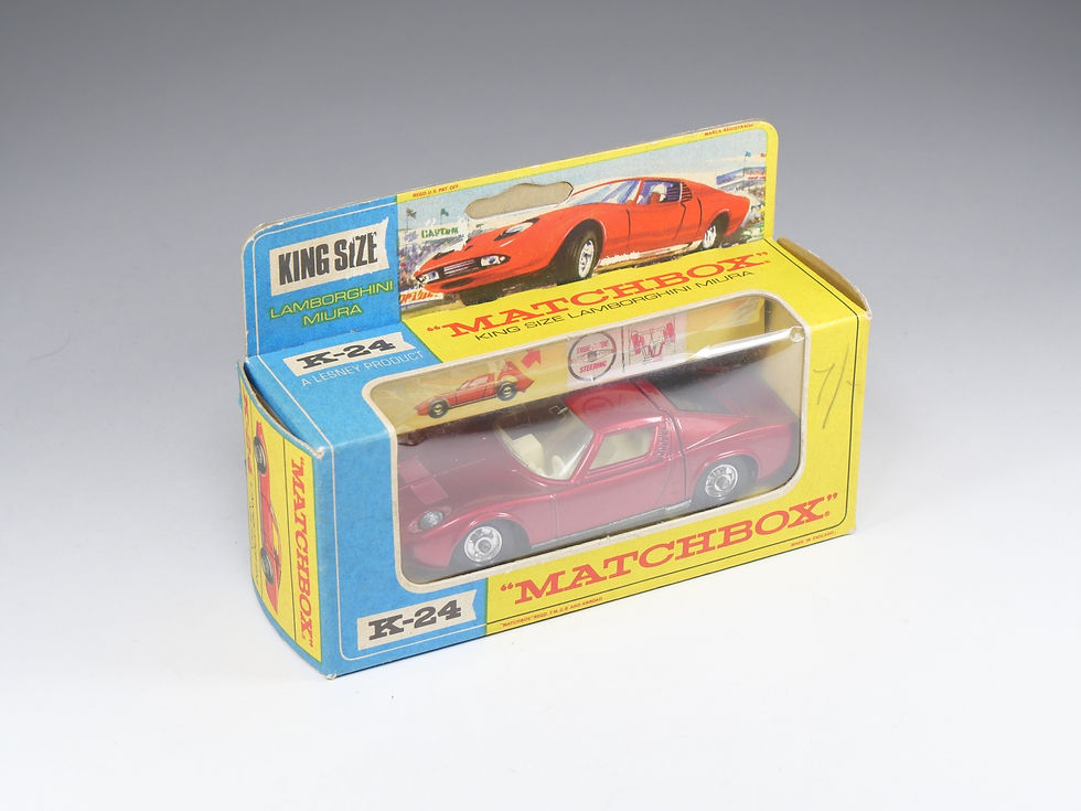 Thumbnail: MATCHBOX - KING SIZE - Lamborghini Miura - Rouge métallisé - En boite