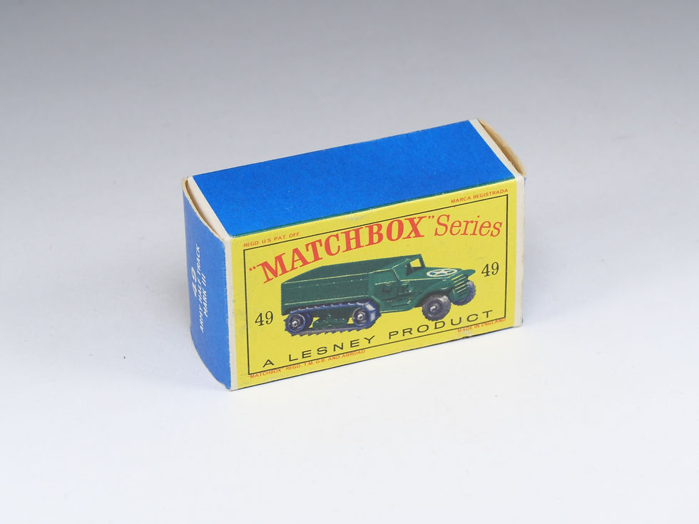 Miniatura: MATCHBOX - 49-A - Half-track - Small Black Rollers - En boite