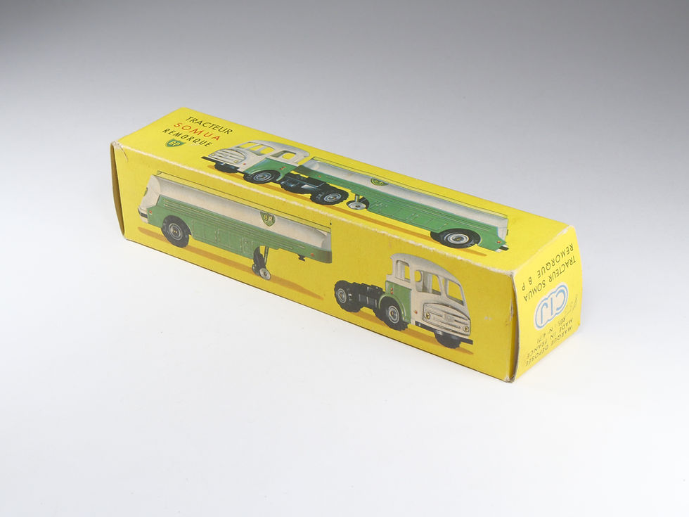 Miniature : CIJ - 4/71 - Tracteur Somua Remorque BP - En boite