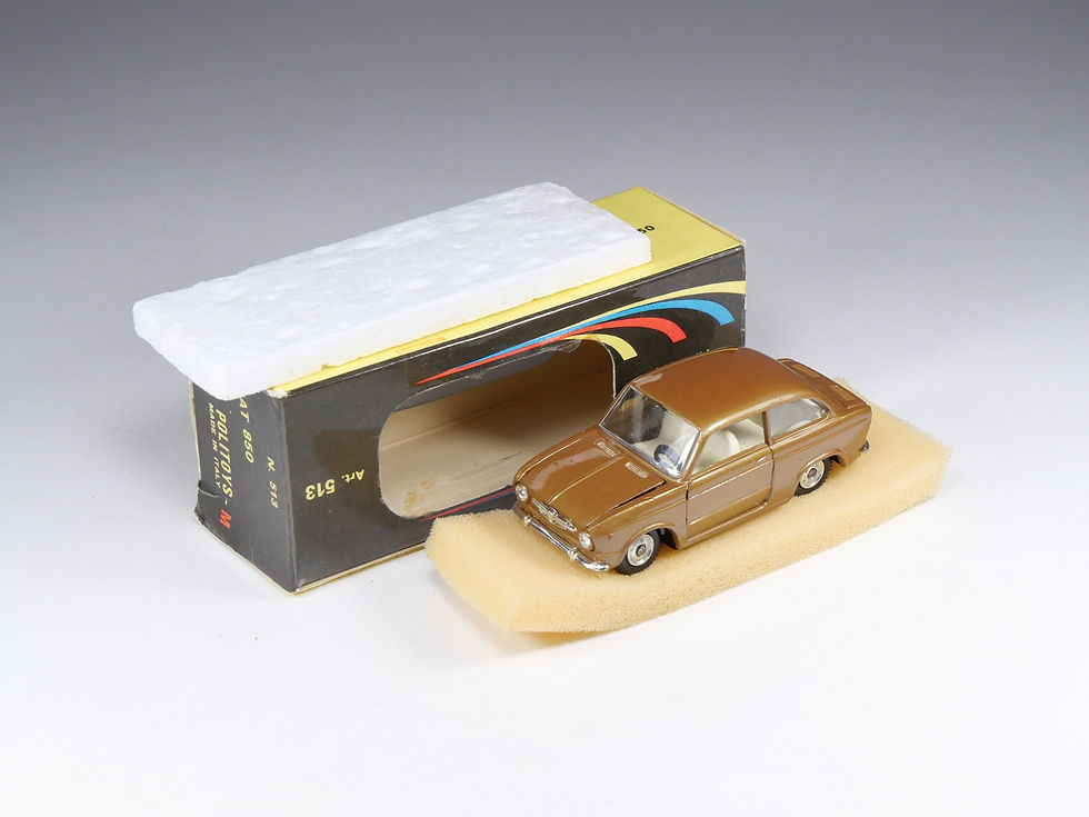 Thumbnail: POLITOYS - 513 - Fiat 850 - Marron métal - En boite