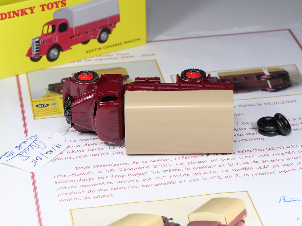 Thumbnail: DINKY TOYS ATLAS - 413 - Essai / Prototype - Austin Covered Wagon - JM Roulet