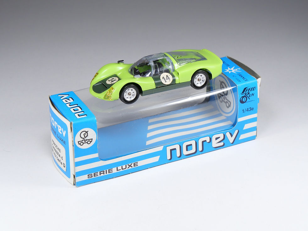 NOREV - SÉRIE LUXE / PLASTIGAM - 149 - Porsche Carrera 6 - Vert pomme - En boite