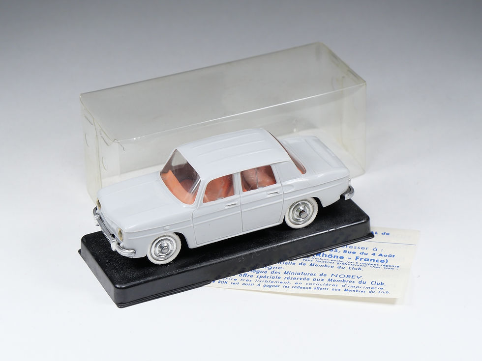 NOREV - 68 - Renault 8 R8 - Gris pneus flancs blancs - En boite