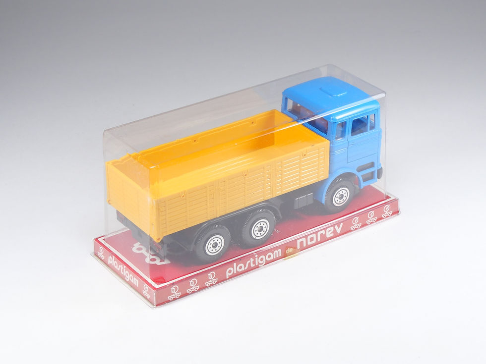 Miniature : NOREV - 124 - Mercedes LP 2223 Benne - Bleu et Orange - En boite