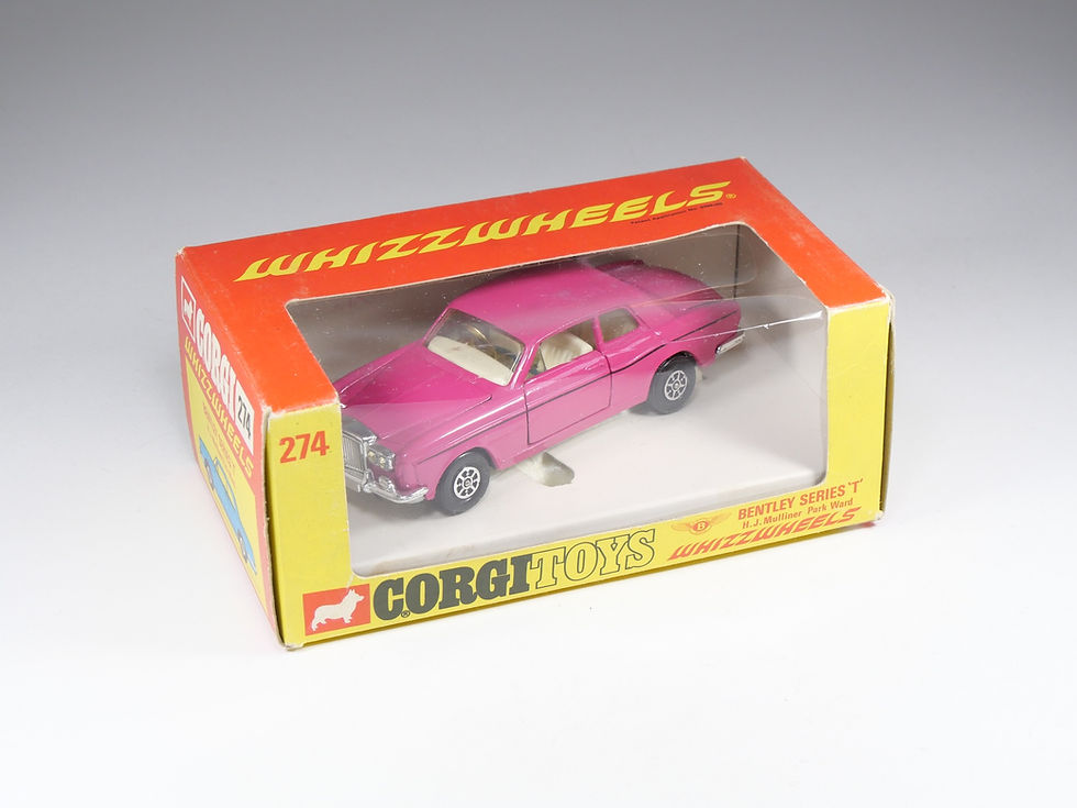 Thumbnail: CORGI - 274 - Bentley Series ’T’ HJ Mulliner  - Rose Fuscia - En boite