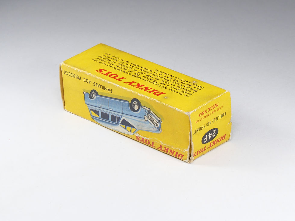 Thumbnail: DINKY TOYS FRANCE - 24F - Familiale 403 Peugeot - En boite