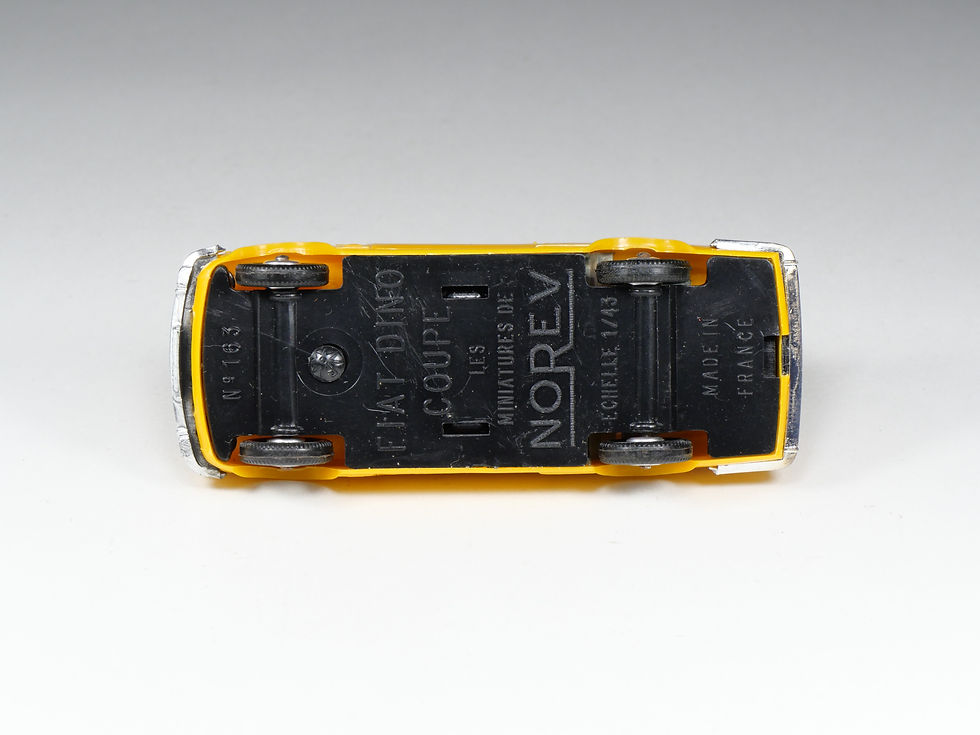 Miniature : NOREV - PLASTIGAM - 163 - Fiat Coupe Dino - Jaune - En boite