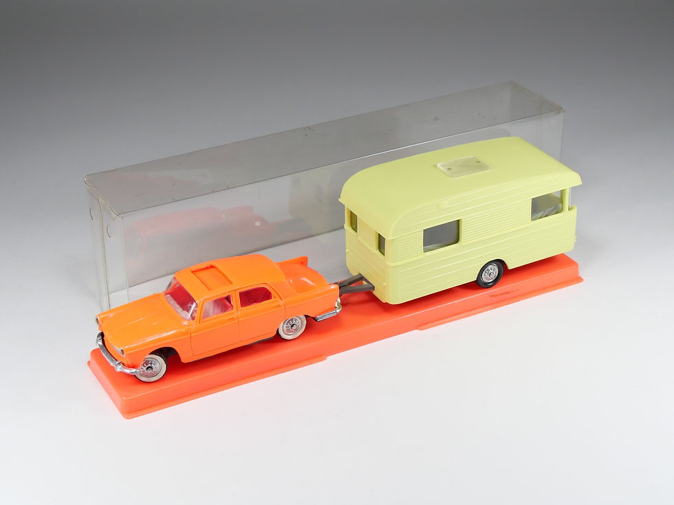 NOREV - 93 - Peugeot 404 Avec Caravane Digue - En boite