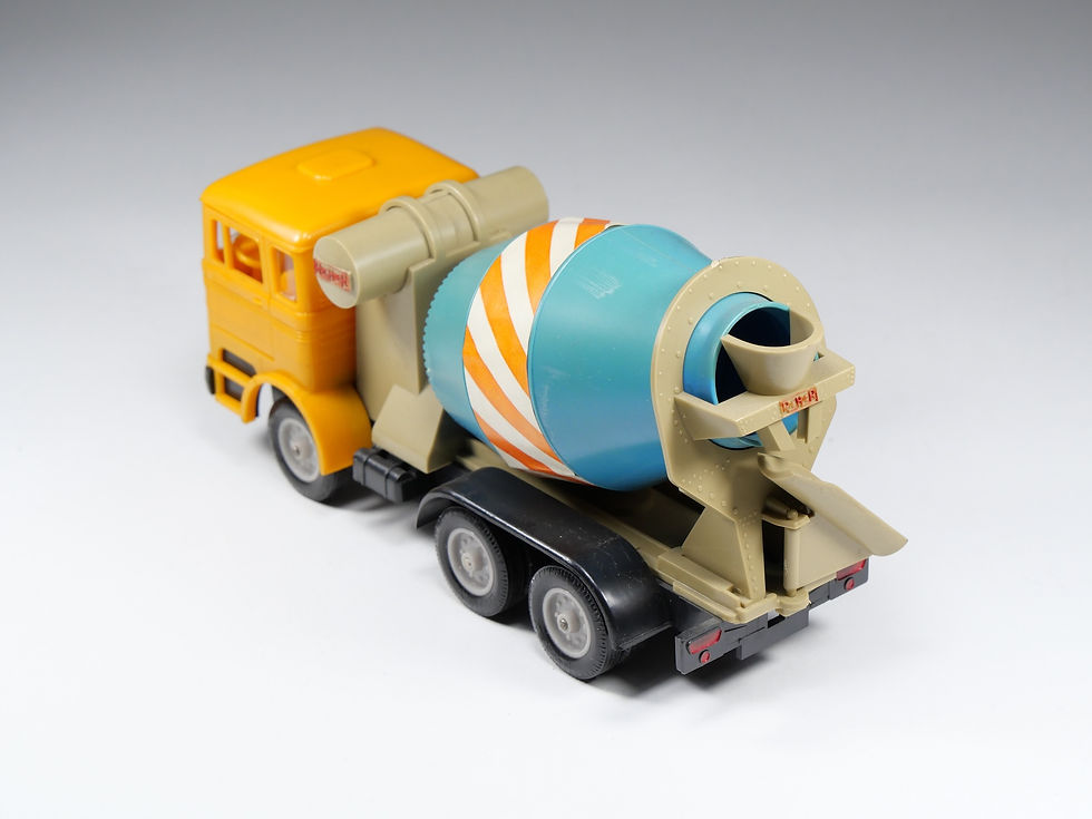 Thumbnail: NOREV - 126 - Bétonnière Richier sur Mercedes LP 2223 - Orange, gris et bleu