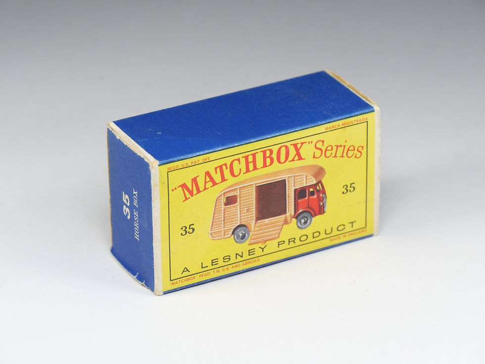 Thumbnail: MATCHBOX - 35-A - ERF Horse Box - Grey Plastic Wheels - En boite