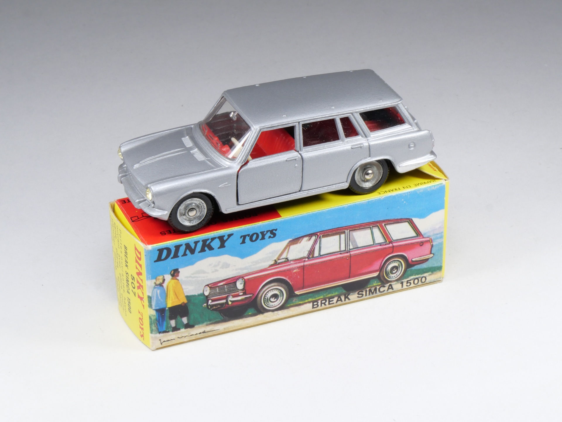 DINKY TOYS FRANCE - 507 - Break Simca 1500 - Très rare erreur d’usine