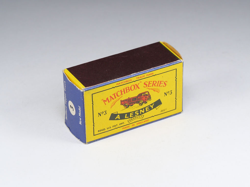 Thumbnail: MATCHBOX - 3-B - Bedford Tipper - Grey treaded wheels - En boite