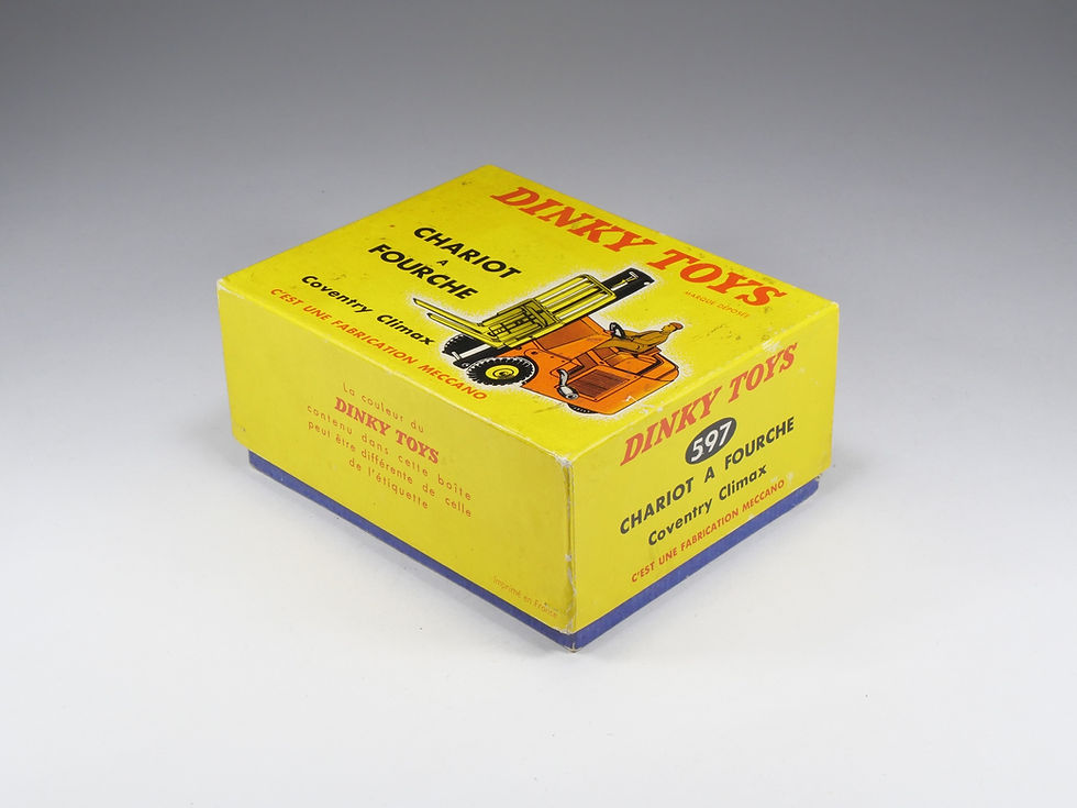 Miniature : DINKY TOYS FRANCE - 597 - Chariot à Fourche Coventry Climax - En boite