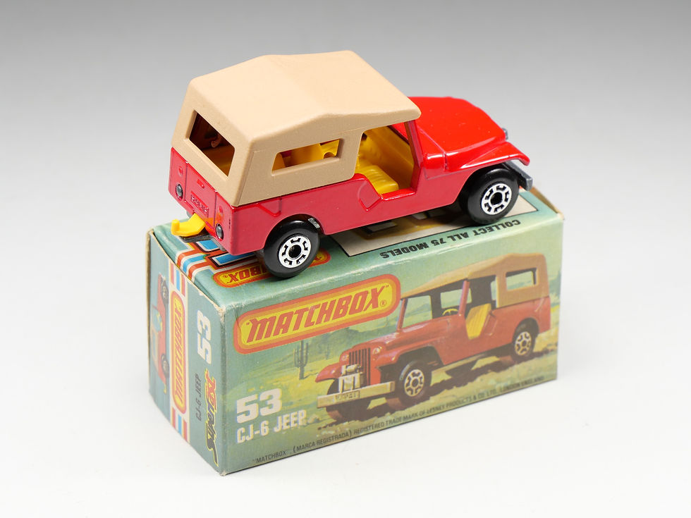Thumbnail: MATCHBOX SUPERFAST - 53 - CJ-6 Jeep - Rouge - En boite