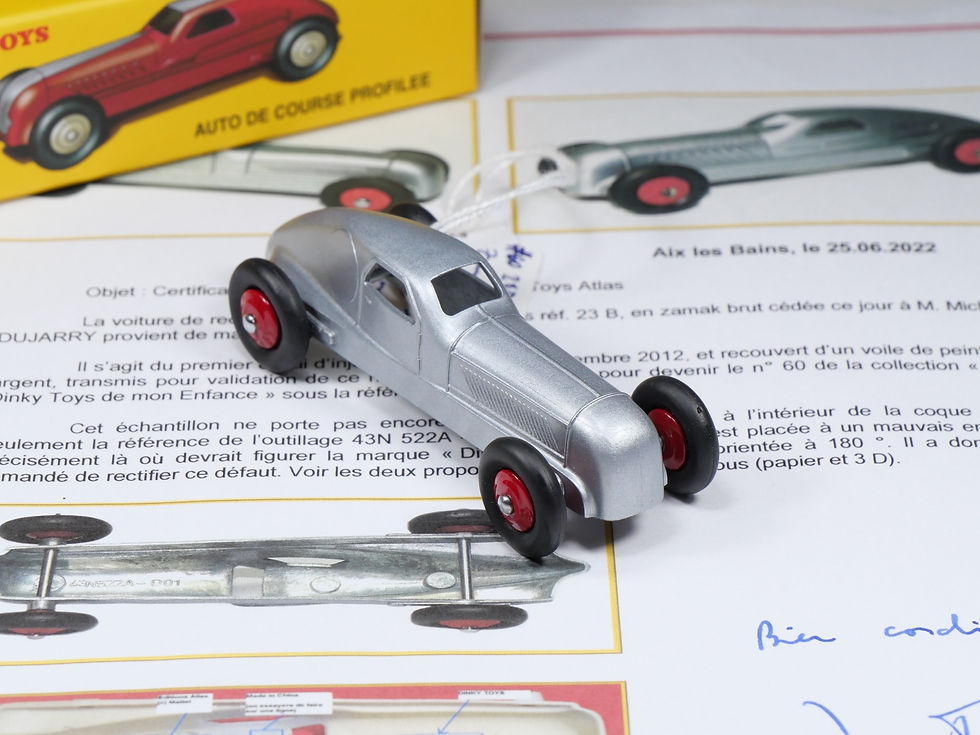 Thumbnail: DINKY TOYS ATLAS - 23B - Essai / Prototype - Auto de Course Renault - JM Roulet