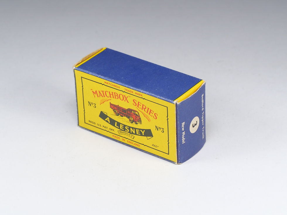 Thumbnail: MATCHBOX - 3-B - Bedford Tipper - Grey treaded wheels - En boite