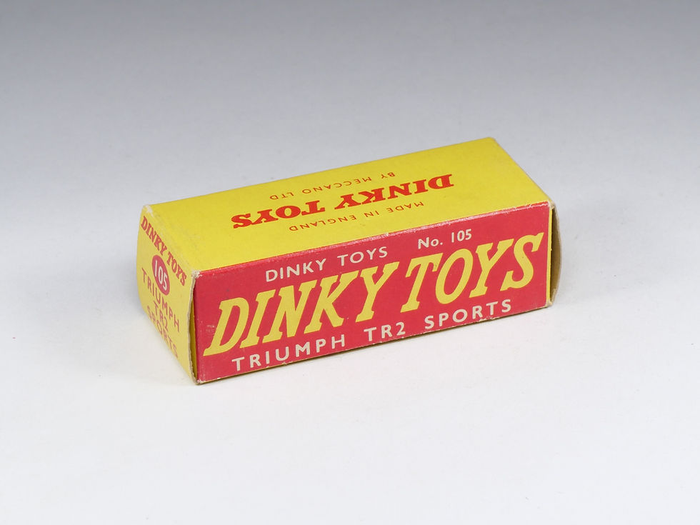 Thumbnail: DINKY TOYS ENGLAND - 105 - Triumph TR2 Sports - Spun Hubs - En boite