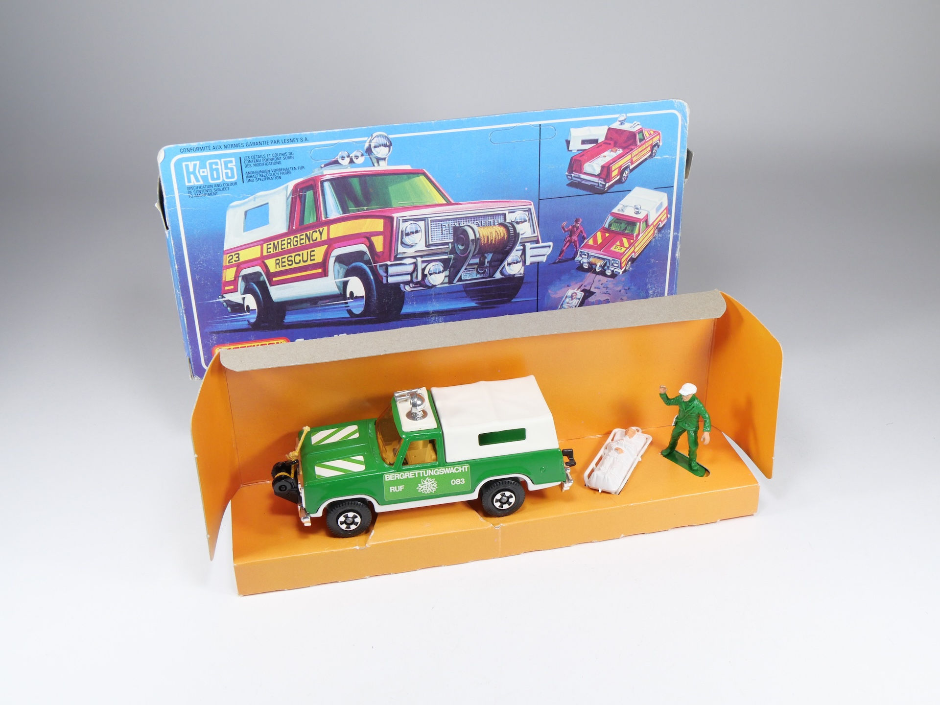 MATCHBOX - SUPER KINGS - K-65 - Plymouth Emergency Rescue - Export Allemagne