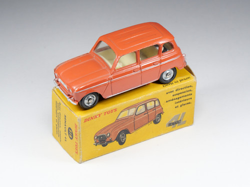 DINKY TOYS FRANCE - 518 - Renault 4L - Brique Orangé - En boite