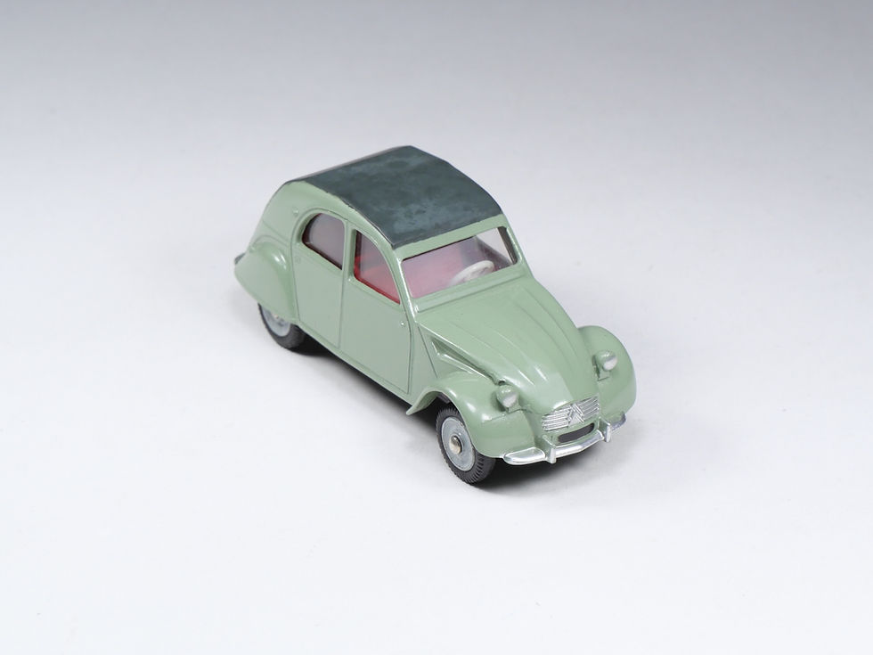 Thumbnail: DINKY TOYS FRANCE - 558 - Citroën 2CV Modèle 1961 - Rare grandes jantes En boite