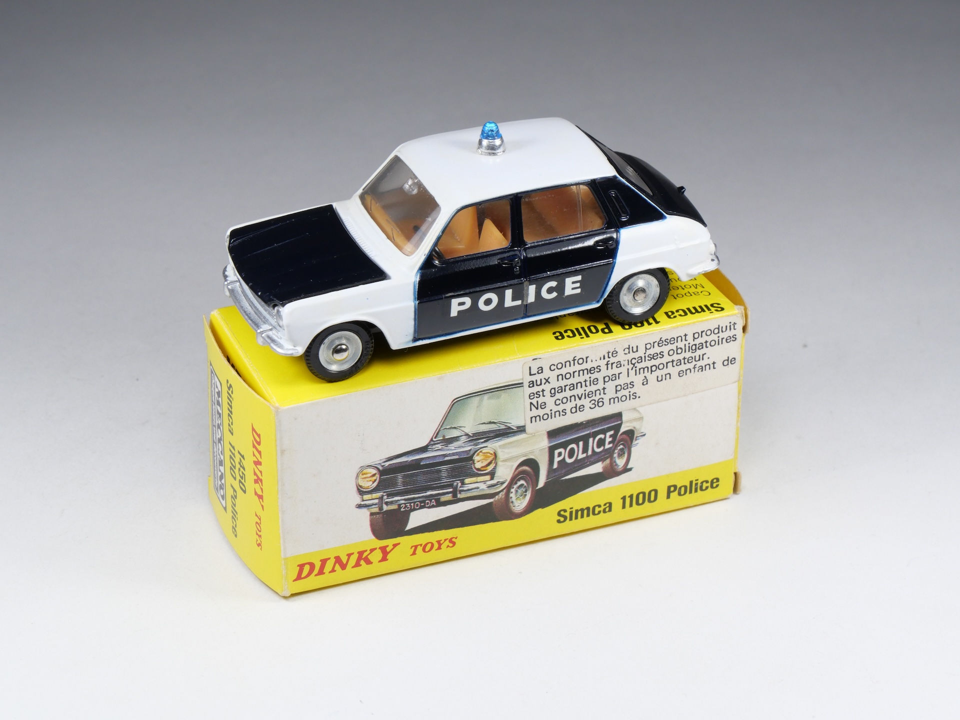 DINKY TOYS FRANCE - 1450 - Simca 1100 Police - En boite