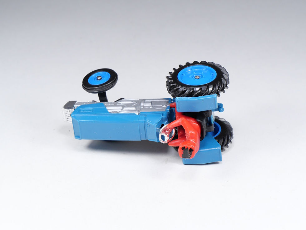 Thumbnail: NOREV - SÉRIE LUXE / PLASTIGAM - 117 - Tracteur Renault R86 - Bleu - En boite