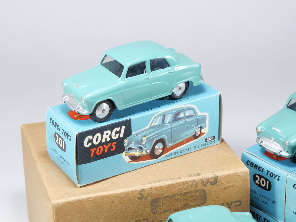 Thumbnail: CORGI - 201 - Austin Cambridge Saloon - Teal - Trade Box