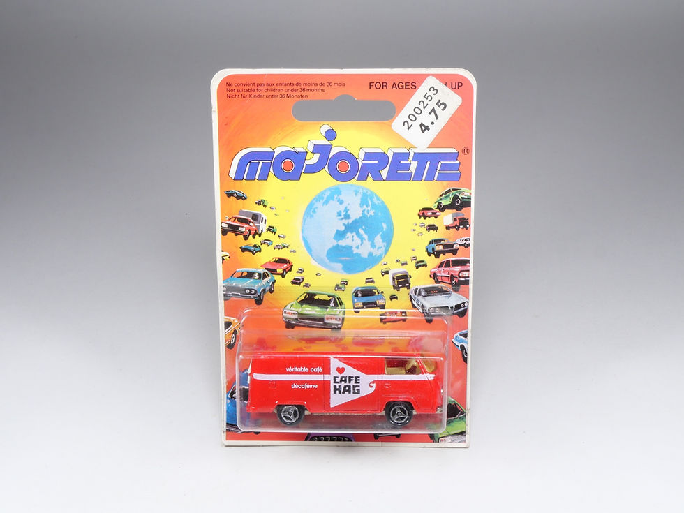 Miniature : MAJORETTE - 226 - Fourgon VW Volkswagen Transporter - Cafe Hag - MOC
