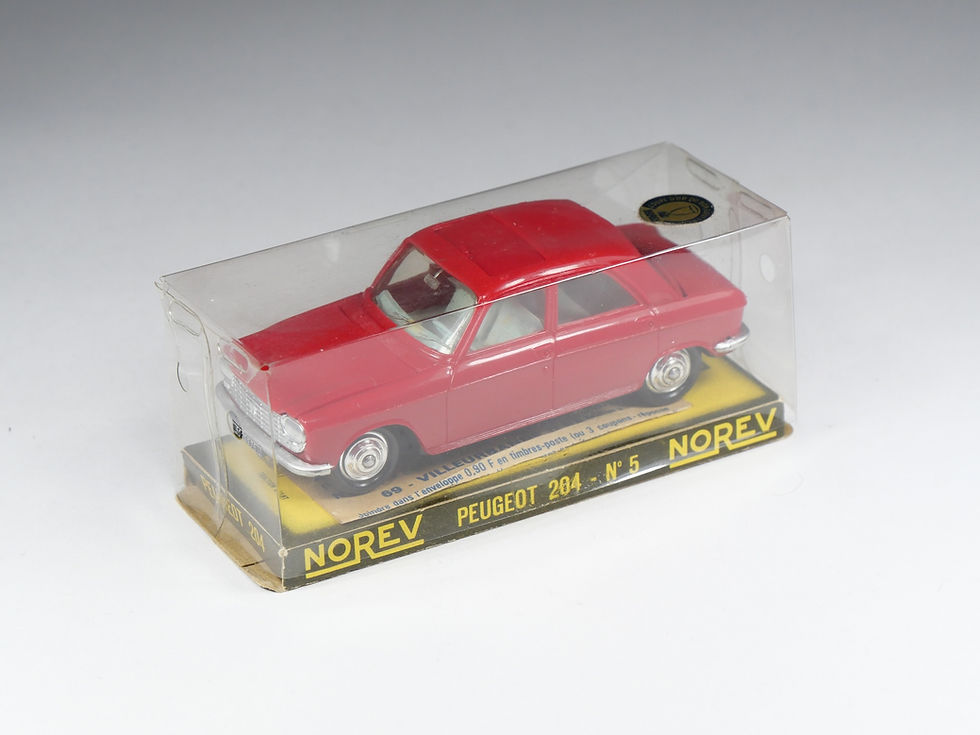 Thumbnail: NOREV - 5 - Peugeot 204 - Rouge Vif - En boite