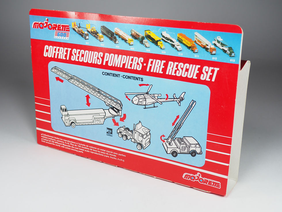 Miniature : MAJORETTE 600 - 960 - Coffret Secours Pompiers - Fire rescue Set