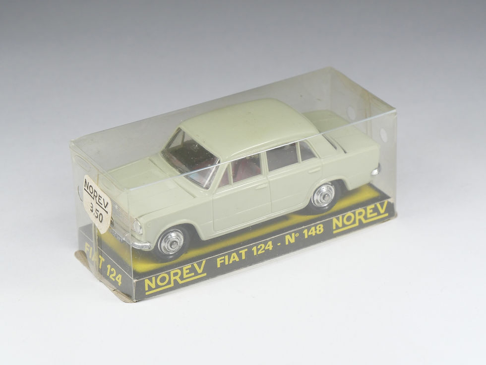 Thumbnail: NOREV - 148 - Fiat 124 - Gris vert - En boite