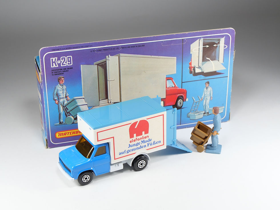 MATCHBOX SUPER KINGS - K-29 - Ford Delivery Van - Elefanten - Export Germany