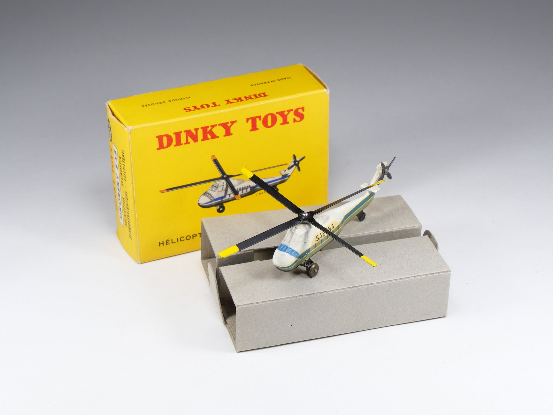 DINKY TOYS FRANCE - 60D - Sikorsky S.58 Hélicoptère - En boite