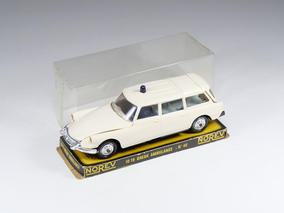 NOREV - 40 - Citroen Break ID 19 Ambulance - Blanc cassé - En boite